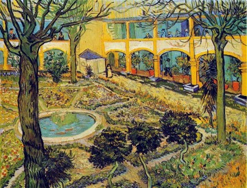 アルルの病院の中庭 フィンセント・ファン・ゴッホ Oil Paintings